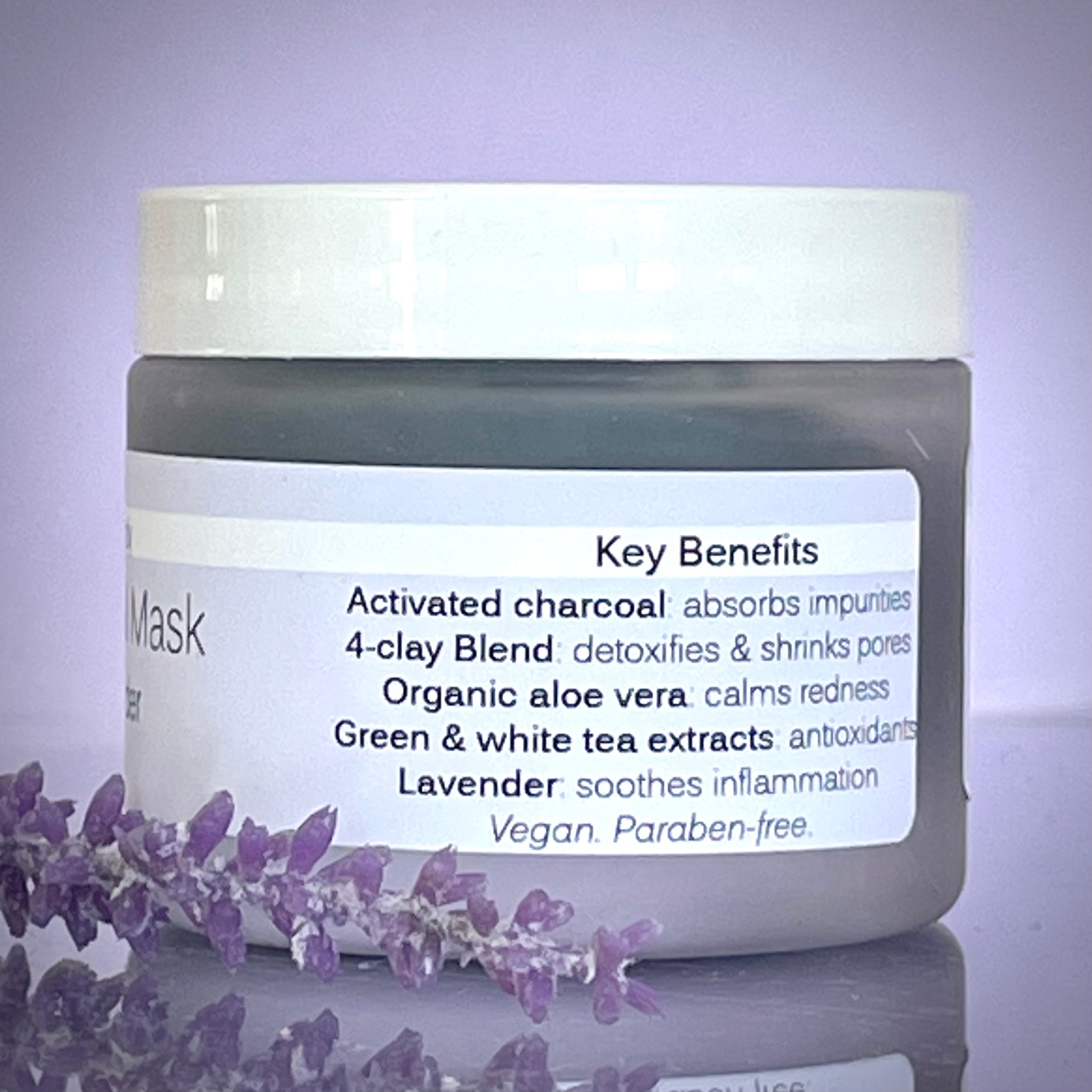 Charcoal and Lavender Clay Mask