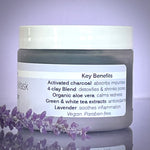 Charcoal and Lavender Clay Mask