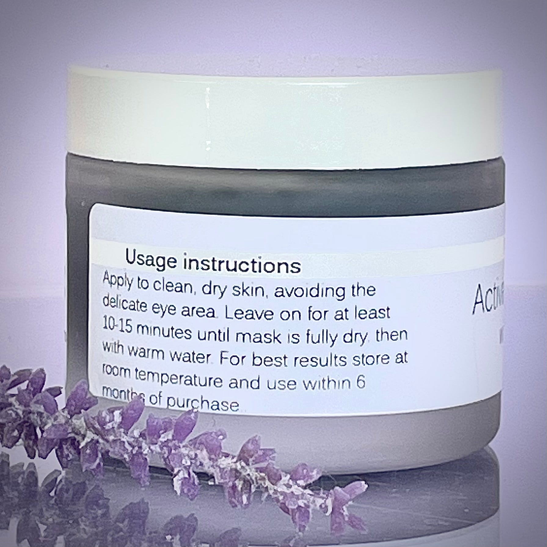 Charcoal and Lavender Clay Mask