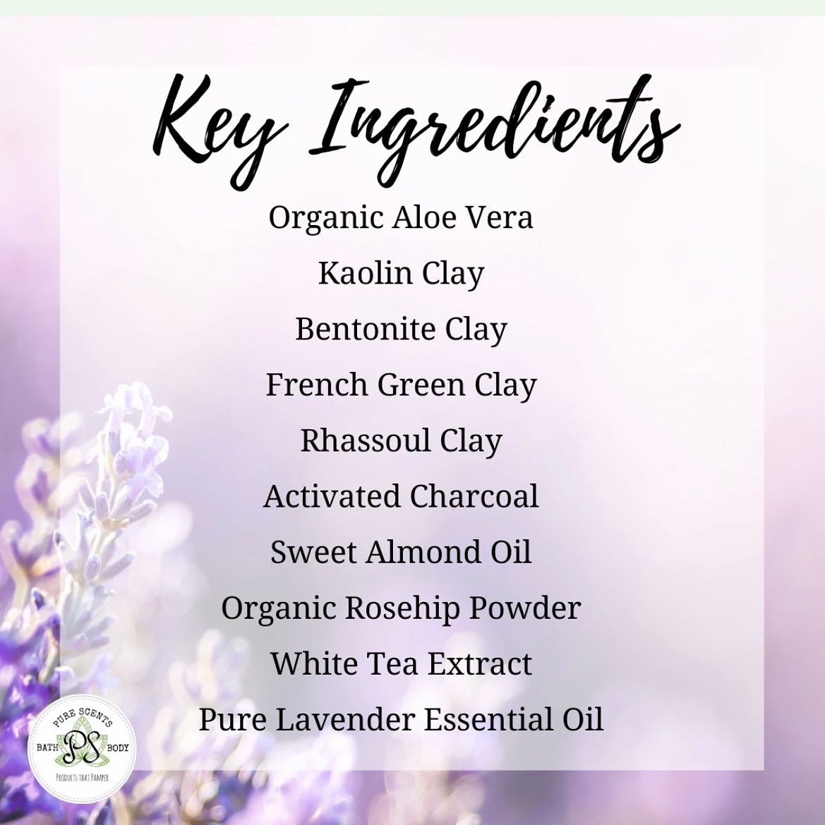 Charcoal and Lavender Clay Mask