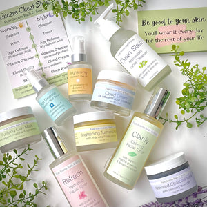 All natural skincare collection from Pure Scents Bath and Body