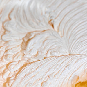 Whipping a fresh batch of orange cream whipped body butter. All natural and handmade by Pure Scents Bath and Body