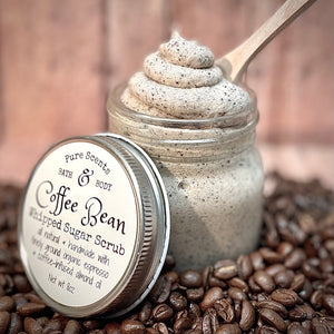coffee bean whipped sugar scrub