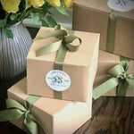 branded gift boxes from Pure Scents Bath and Body