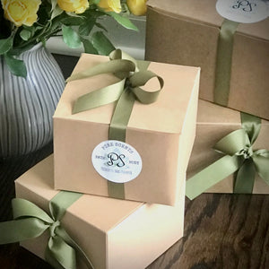 branded gift boxes from Pure Scents Bath and Body