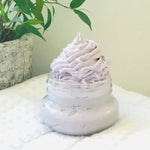 5oz glass jar of lavender whipped body butter from Pure Scents Bath and Body