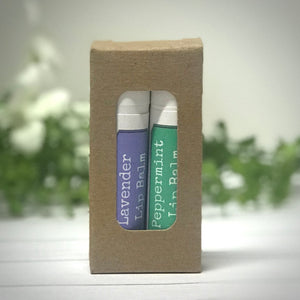 Set of 2 or 4 Lip Balms in Gift Box